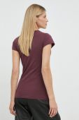 Бавовняна футболка G-Star Raw жіночий колір бордовий (2767946)