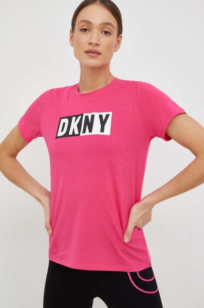 Футболка Dkny жіночий колір рожевий (2772492)