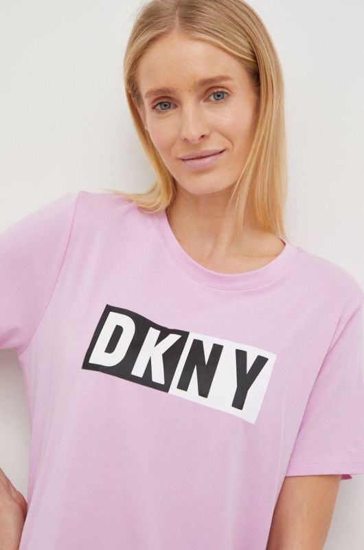 Футболка Dkny жіночий колір фіолетовий (2772467)