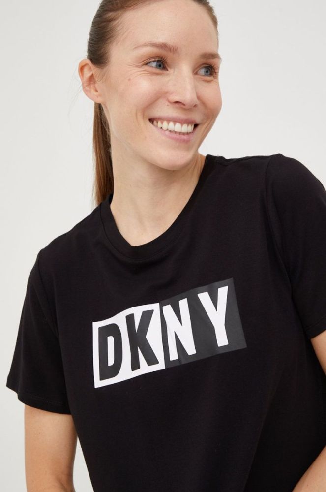 Футболка Dkny жіночий колір чорний (2772485) фото 4