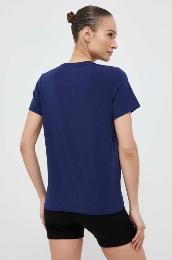 Футболка Dkny жіночий колір синій фото 3