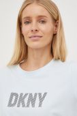 Футболка Dkny жіночий колір блакитний