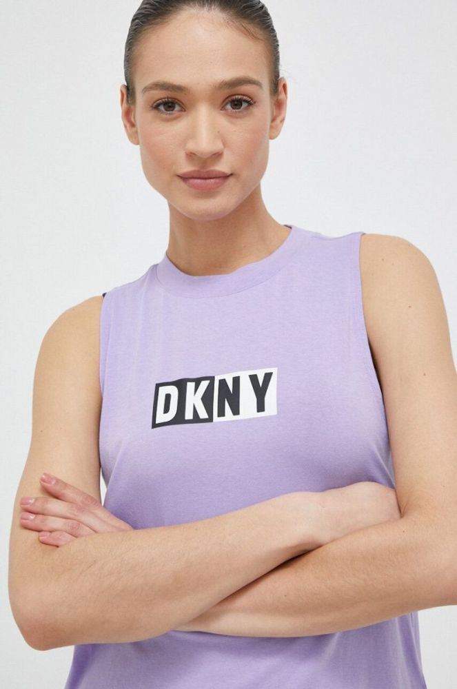Топ Dkny жіночий колір фіолетовий (3038736) фото 4