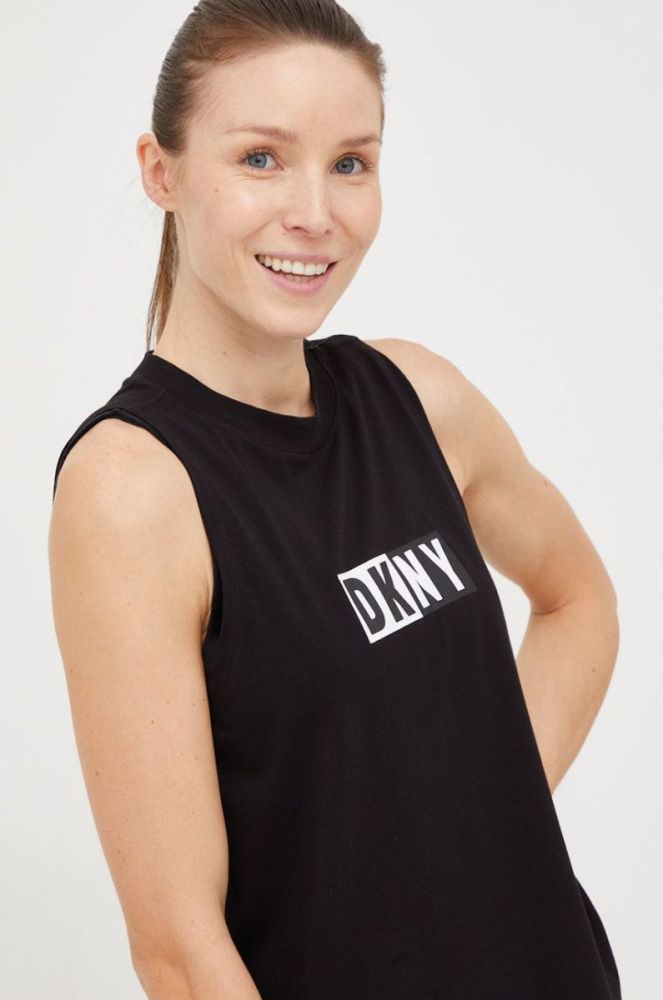 Топ Dkny жіночий колір чорний (2776189) фото 4