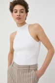Топ Gestuz жіночий колір білий оголена спина