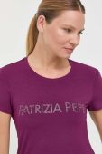 Футболка Patrizia Pepe жіноча колір фіолетовий (3376398)