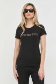 Футболка Patrizia Pepe жіноча колір чорний (2861940)