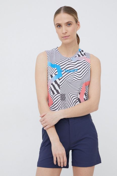 Спортивний топ adidas TERREX Parley Agravic жіночий колір барвистий