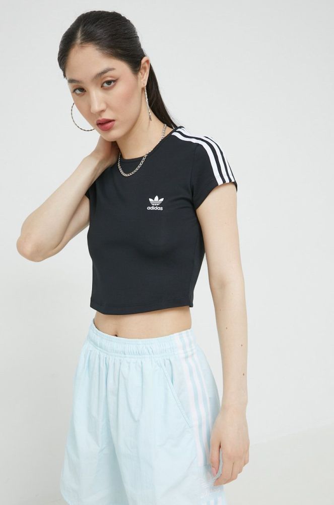 Футболка adidas Originals жіноча колір чорний HM4710-BLACK