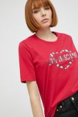 Бавовняна футболка Love Moschino колір червоний (2520691)