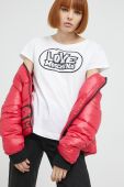 Бавовняна футболка Love Moschino колір білий (2520700)