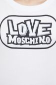 Бавовняна футболка Love Moschino колір білий (2520700)