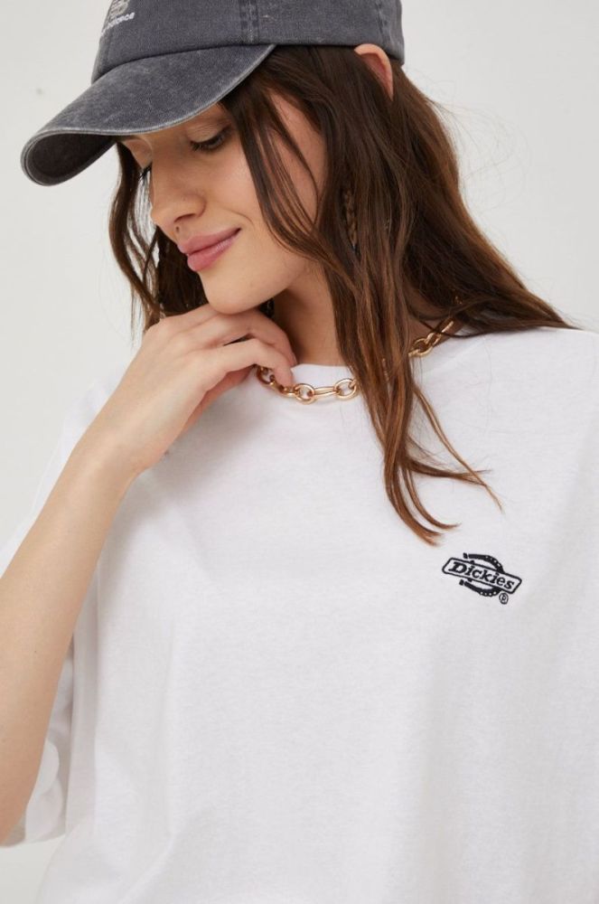 Бавовняна футболка Dickies колір білий DK0A4Y1BWHX1-WHITE фото 4