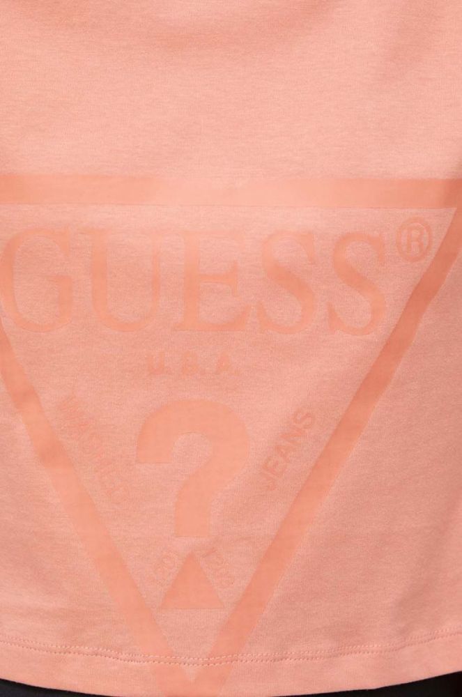 Бавовняна футболка Guess колір помаранчевий (3517510) фото 5
