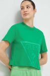 Бавовняна футболка Guess колір зелений (2850430)