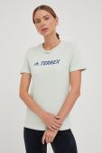 Футболка adidas TERREX Classic Logo жіноча колір зелений