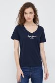 Бавовняна футболка Pepe Jeans колір синій (2557434)