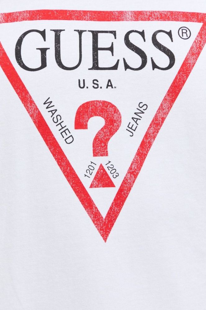 Бавовняна футболка Guess колір білий (2595943) фото 5