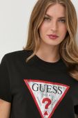 Бавовняна футболка Guess колір чорний (2595948)