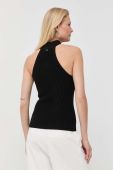 Топ Guess жіночий колір чорний півгольф