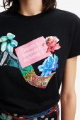 Футболка Desigual колір чорний