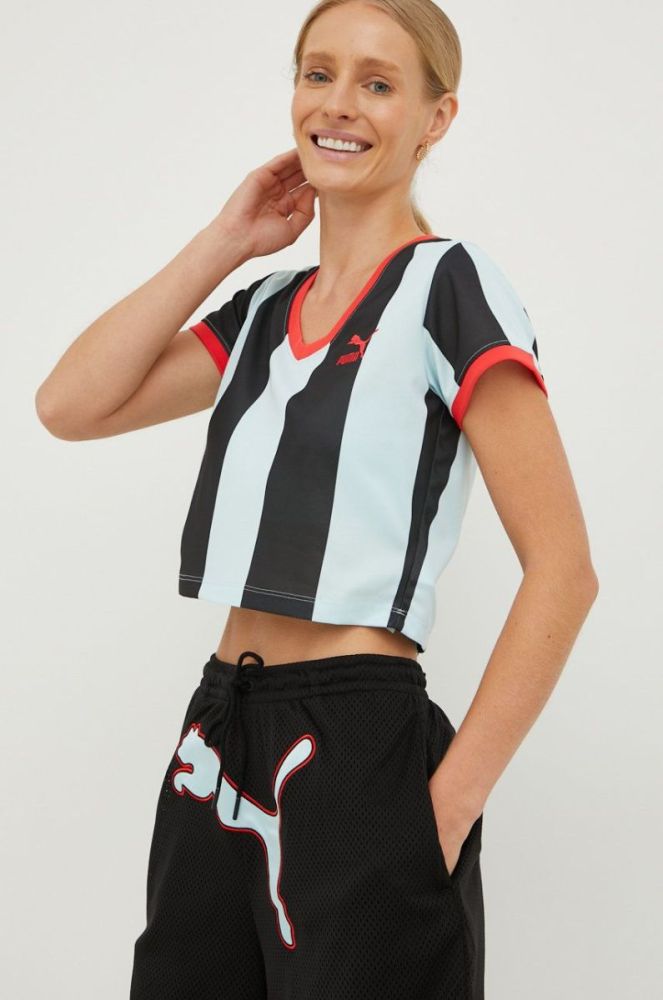 Футболка Puma X Dua Lipa жіноча 536637-89 колір барвистий фото 4