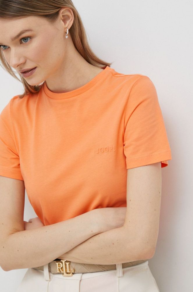 Бавовняна футболка Joop! колір помаранчевий (2894845)