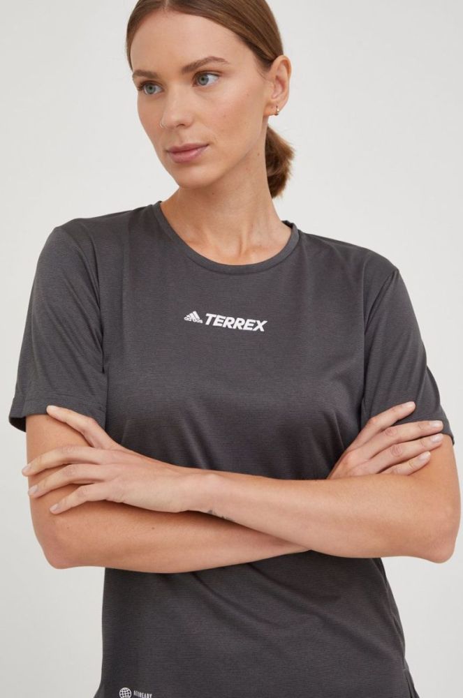 Спортивна футболка adidas TERREX Multi колір сірий фото 4