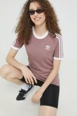 Бавовняна футболка adidas Originals колір фіолетовий (2702358)