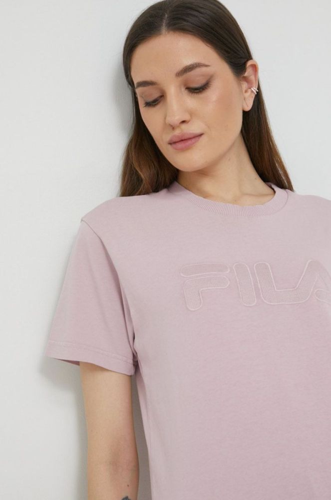 Бавовняна футболка Fila колір рожевий (2610073) фото 4