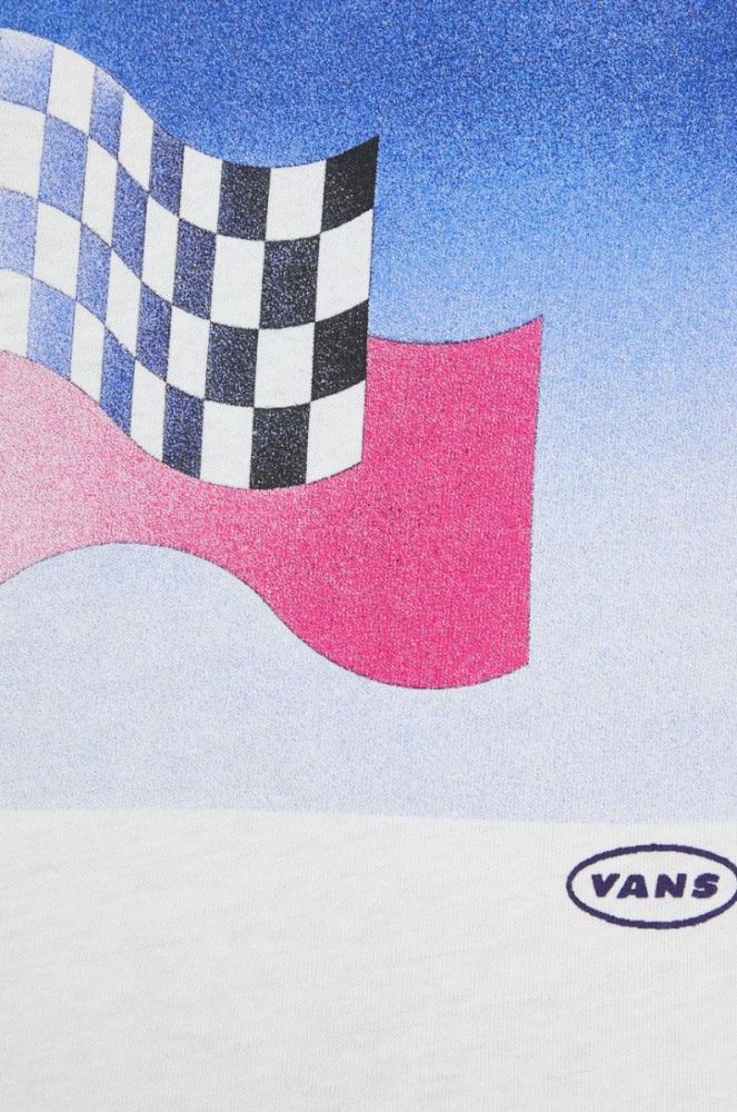 Бавовняна футболка Vans колір білий (2663840) фото 5