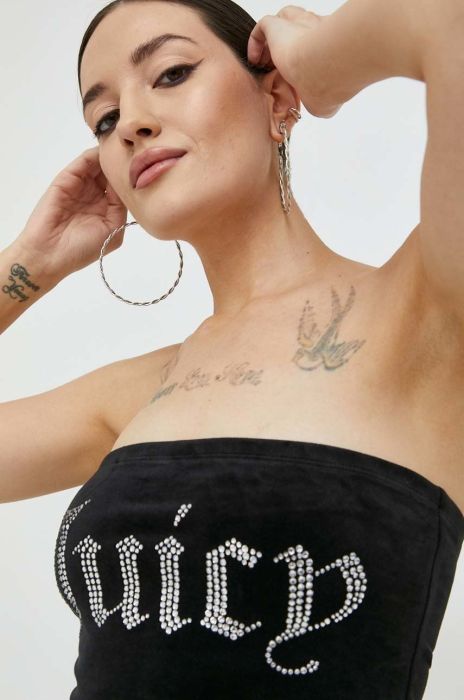 Топ Juicy Couture Babey жіночий колір чорний