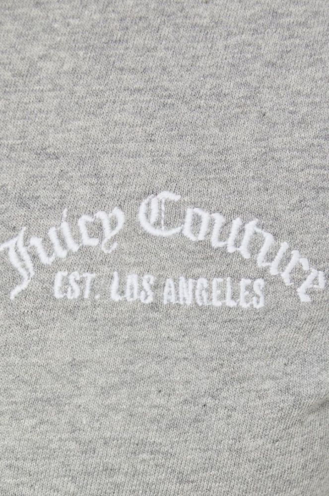 Бавовняна футболка Juicy Couture колір сірий фото 5