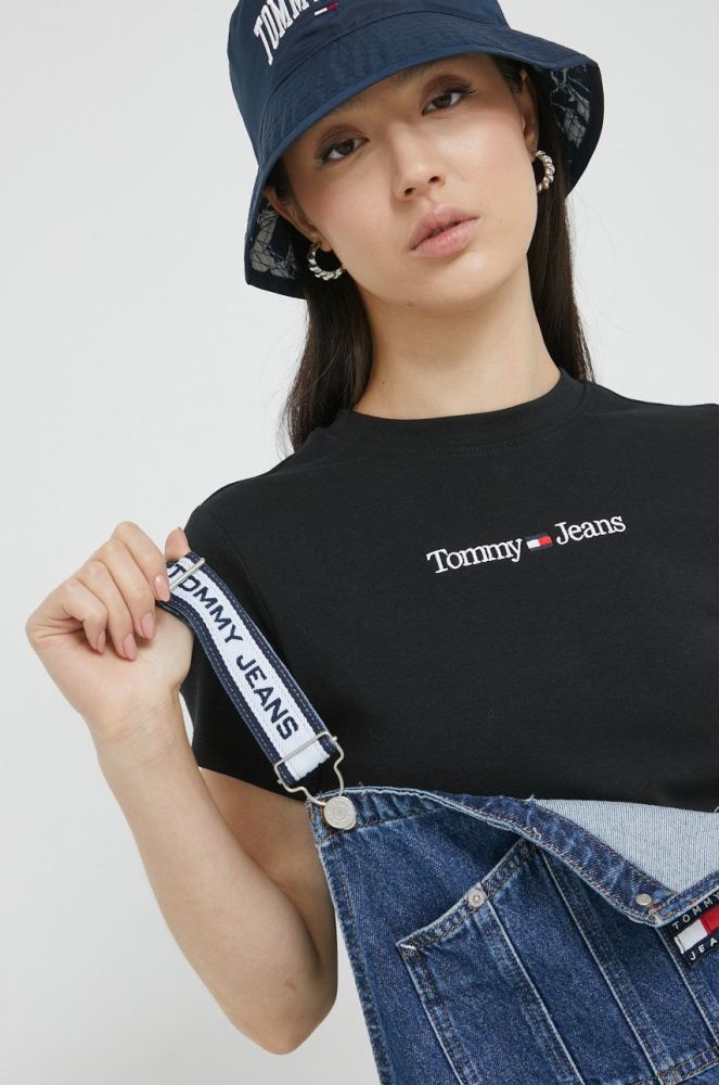 Футболка Tommy Jeans жіночий колір чорний (2572611)