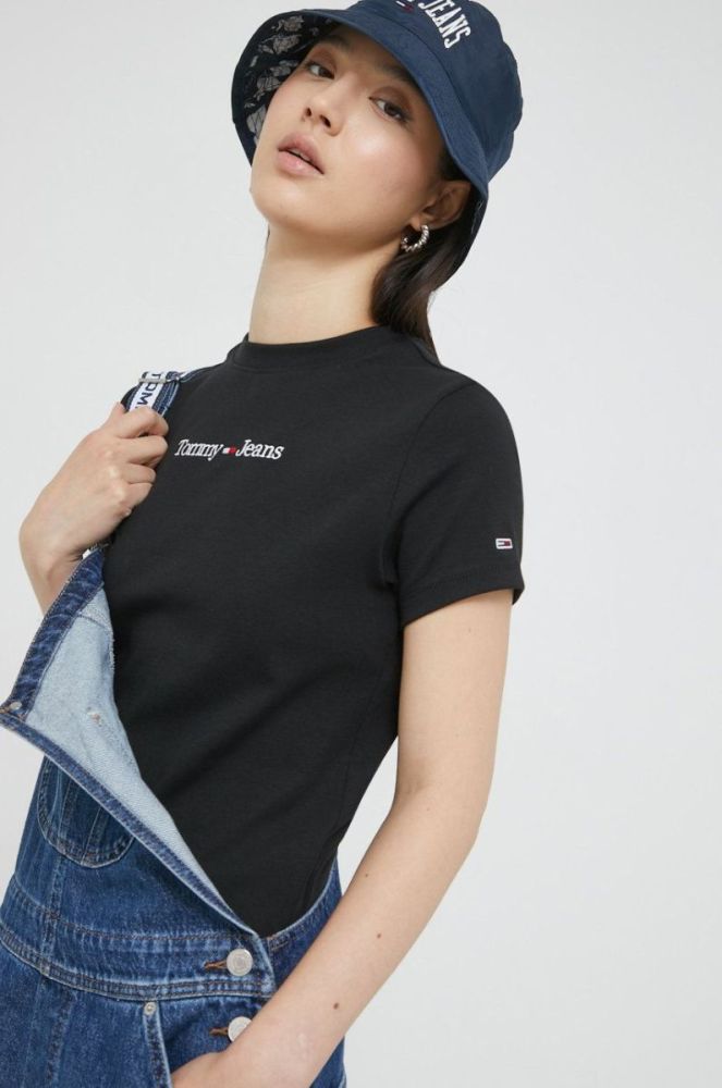 Футболка Tommy Jeans жіночий колір чорний (2572611) фото 4