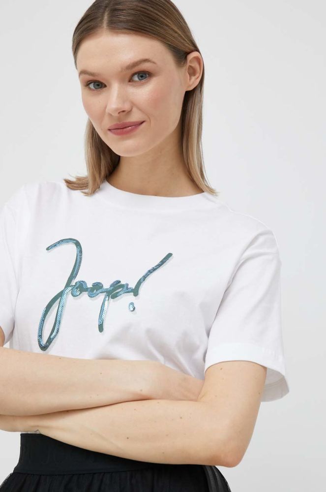 Бавовняна футболка Joop! колір білий (2894848)