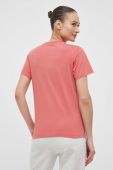 Бавовняна футболка Jack Wolfskin колір рожевий