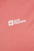 Бавовняна футболка Jack Wolfskin колір рожевий
