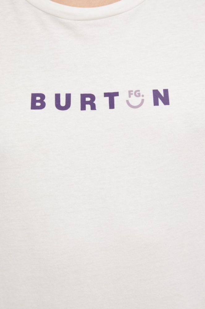 Бавовняна футболка Burton колір білий (2766394) фото 4