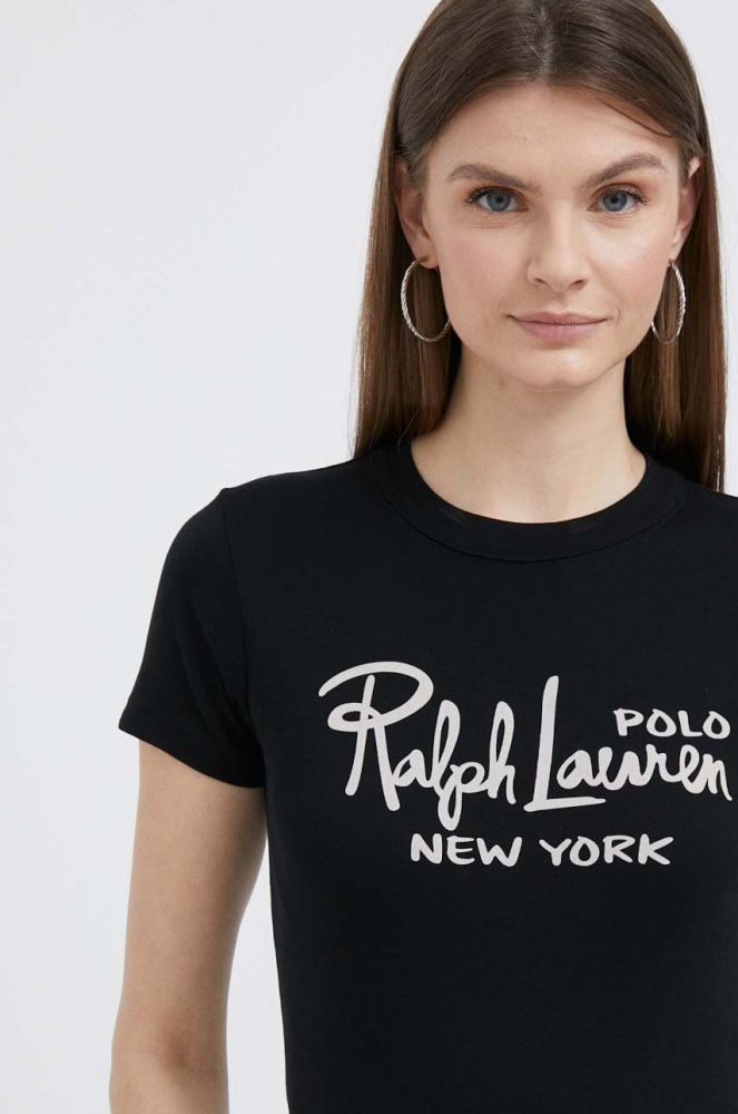 Бавовняна футболка Polo Ralph Lauren колір чорний (3166090)