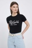 Бавовняна футболка Polo Ralph Lauren колір чорний (3166090)