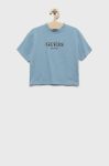 Дитяча футболка Guess колір блакитний (2455515)