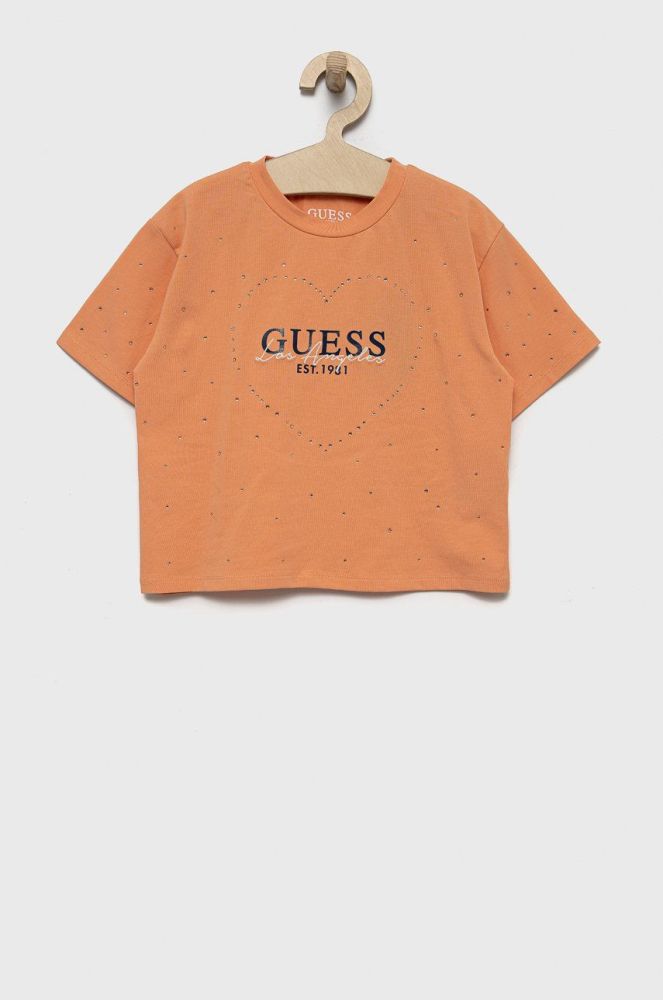 Дитяча футболка Guess колір помаранчевий (2569098)