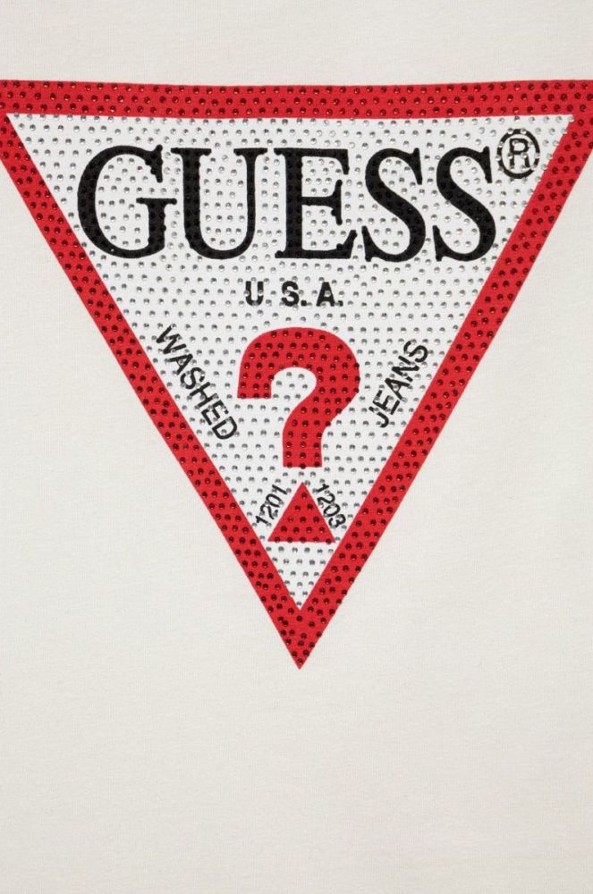 Дитяча футболка Guess колір білий (2605082) фото 3