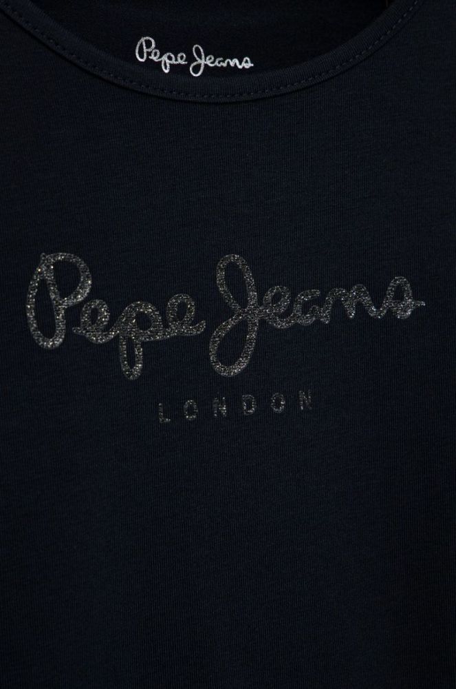 Дитяча футболка Pepe Jeans колір синій фото 3