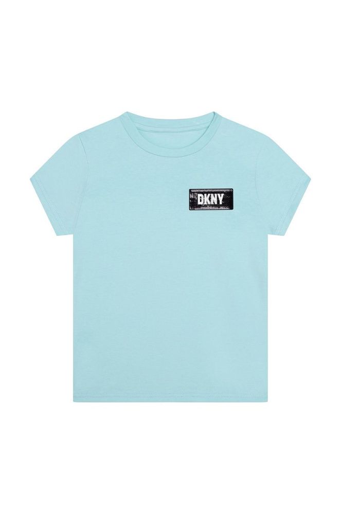 Дитяча футболка Dkny колір бірюзовий (2548345)