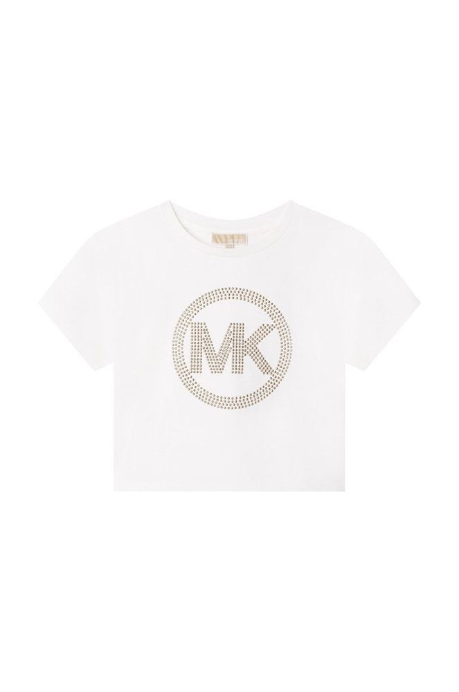 Дитяча бавовняна футболка Michael Kors колір білий (2692344)