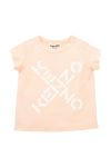 Дитяча бавовняна футболка Kenzo Kids колір рожевий (2545813)