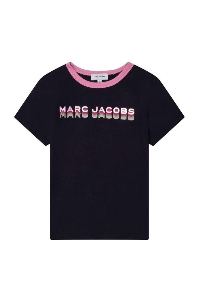 Дитяча бавовняна футболка Marc Jacobs колір синій (2553551)