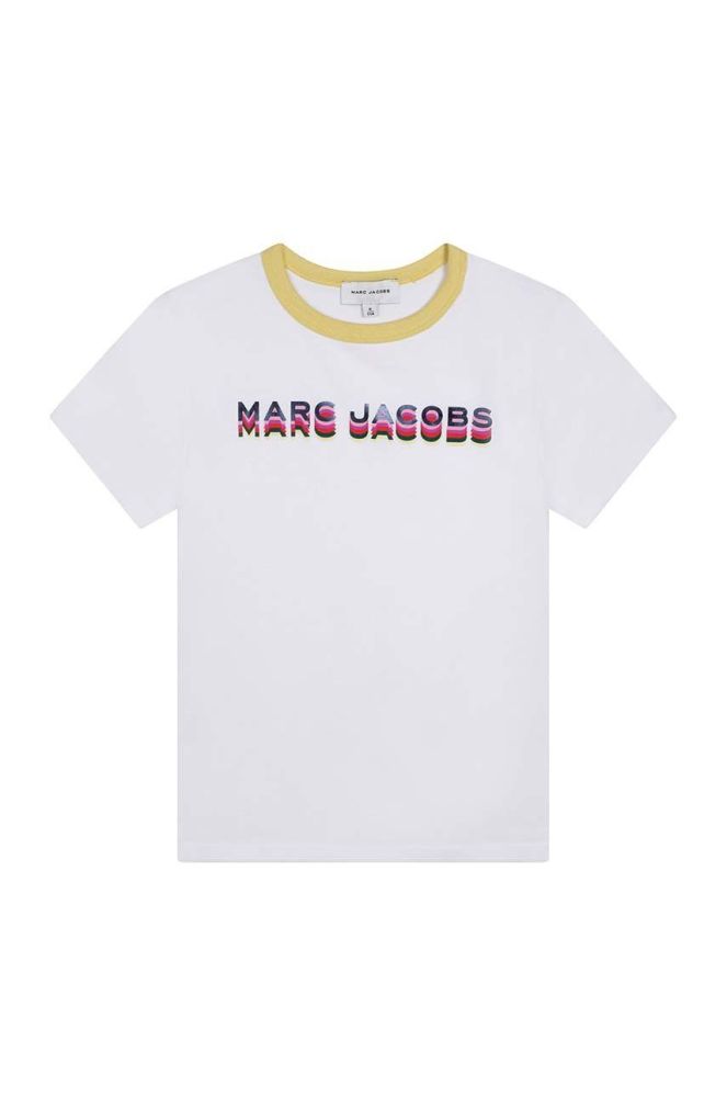 Дитяча бавовняна футболка Marc Jacobs колір білий (2692302)